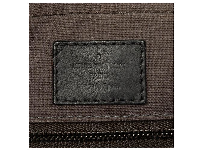 Borsa Business Porte-Documents Voyage Louis Vuitton Damier Infini Nera Nero - vista 5