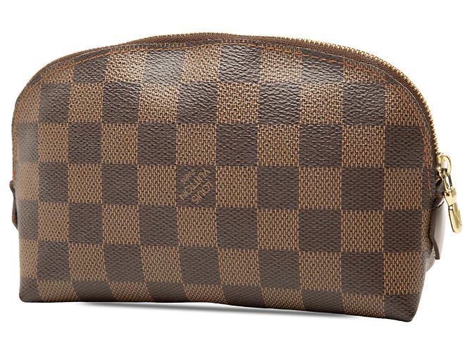 Bolsa de mão e nécessaire Louis Vuitton Damier Ebene castanha Marrom - vista 2