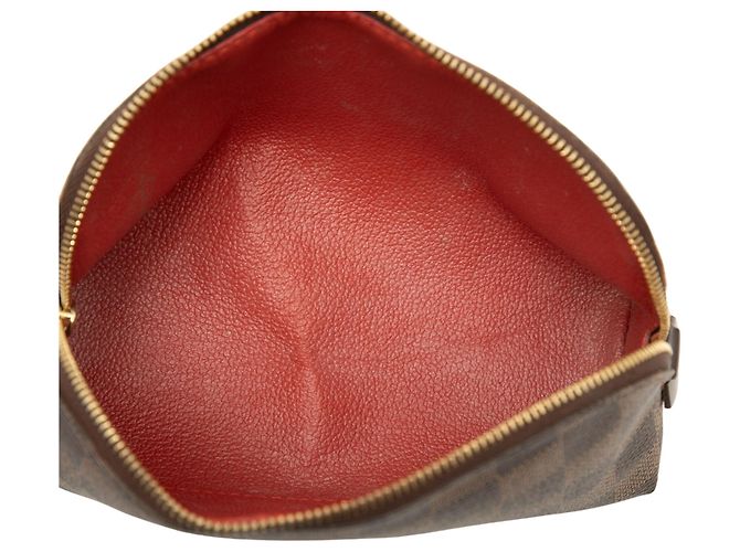 Bolsa de mão e nécessaire Louis Vuitton Damier Ebene castanha Marrom - vista 4