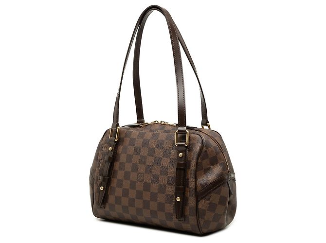 Borsa a tracolla Louis Vuitton Damier Ebene Rivington PM Marrone - vista 2