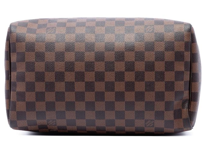 Borsa Boston Louis Vuitton Damier Ebene Speedy 30 Marrone - vista 3