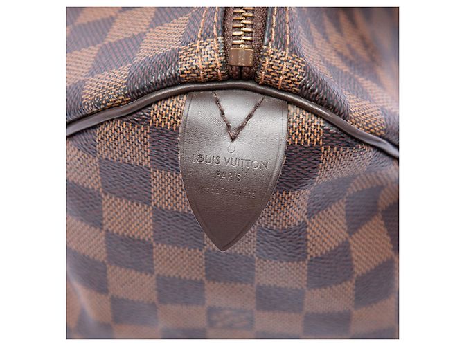 Borsa Boston Louis Vuitton Damier Ebene Speedy 30 Marrone - vista 5