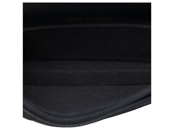 Borsa a tracolla Chanel Maxi Pearls in vitello matelassé nero con catena e clutch - vista 4