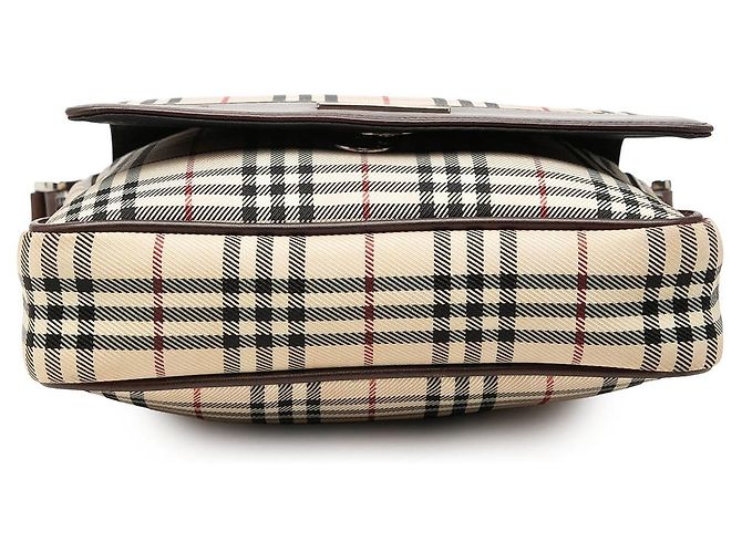 Borsa a tracolla Burberry House Check Canvas Beige - vista 3
