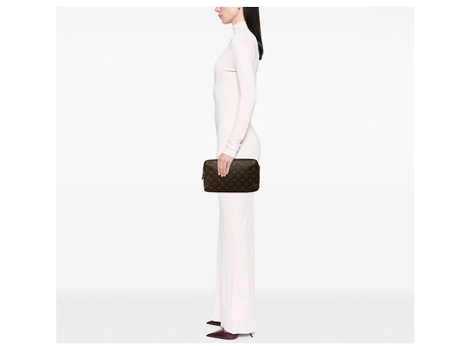 Borsa a Clutch Louis Vuitton Monogram Trousse Toilette 28 Marrone - vista 9