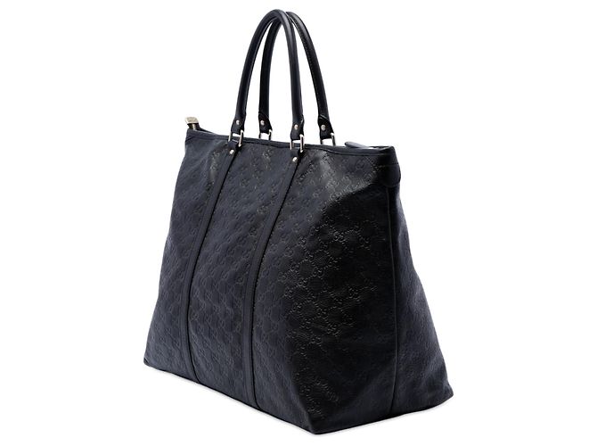 Borsa da viaggio Weekender Gucci Guccissima nera Nero - vista 2