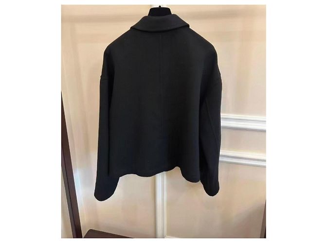 Abrigo Céline de cachebra negro talla 36 - vista 2