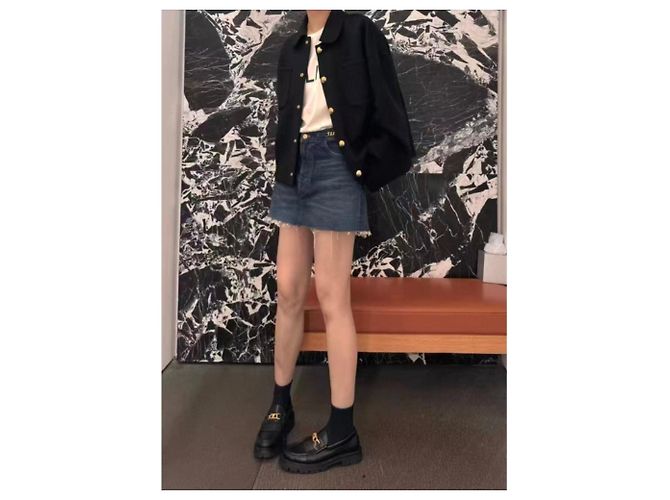 Abrigo Céline de cachebra negro talla 36 - vista 4