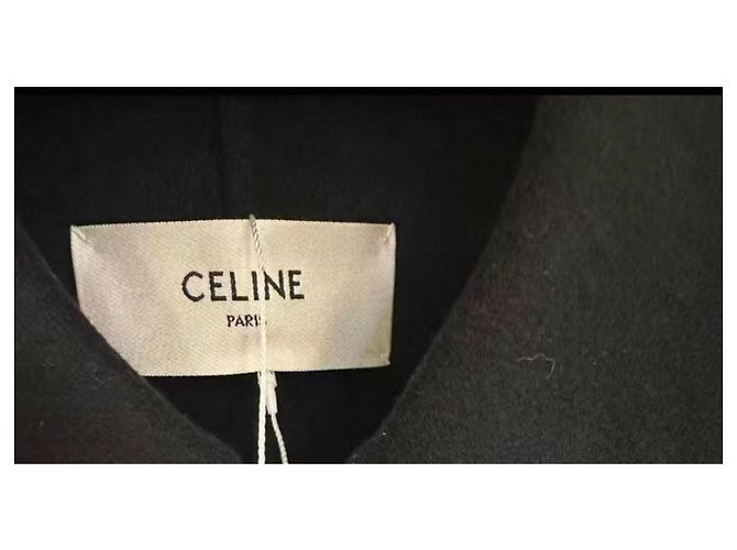 Abrigo Céline de cachebra negro talla 36 - vista 6