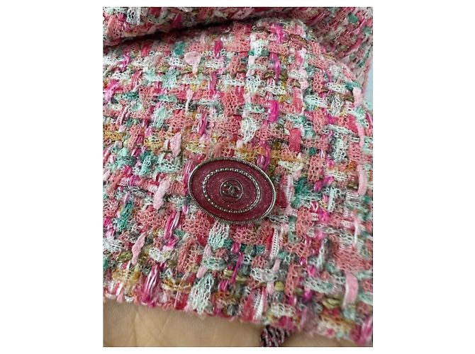 Chanel Baumwollkleid Mehrfarbig Größe 36 Mehrfarben - Ansicht 4