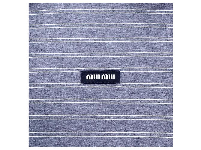 Polo de manga larga Miu Miu SS25 de algodón a rayas Multicolor - vista 5