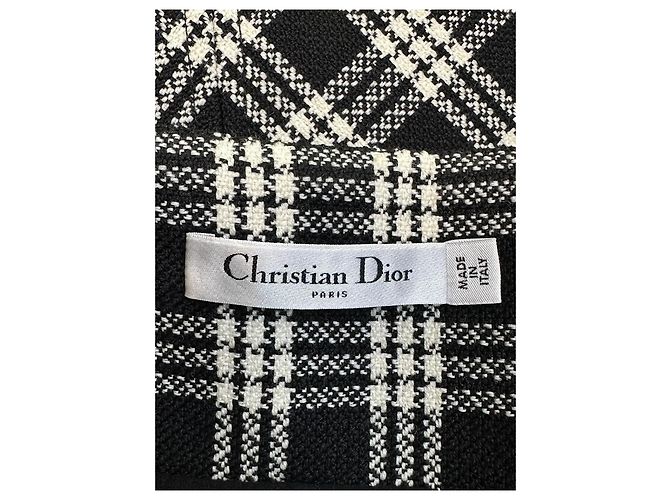 Autre Marque Saia evasê Dior de lã curta Multicor - vista 7