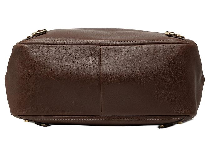 Gucci Abbey D Ring Tote aus braunem Kalbsleder - Ansicht 3