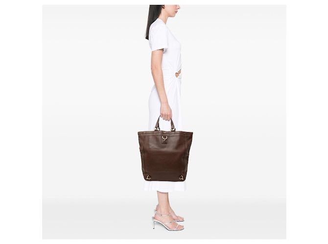 Gucci Abbey D Ring Tote aus braunem Kalbsleder - Ansicht 6