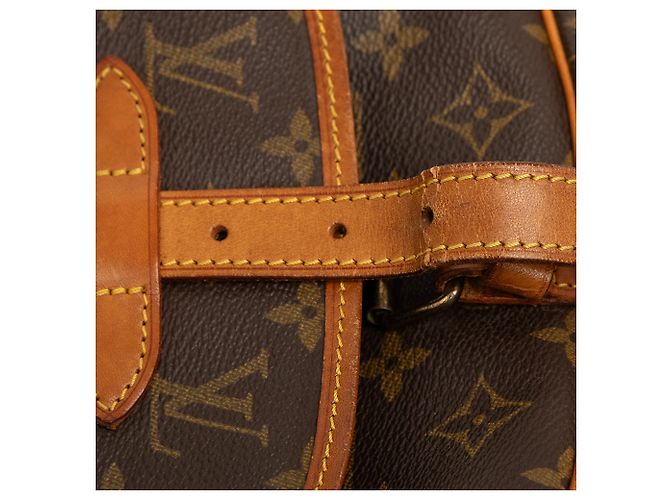 Borsa a tracolla Louis Vuitton Monogram Saumur 25 Marrone - vista 6