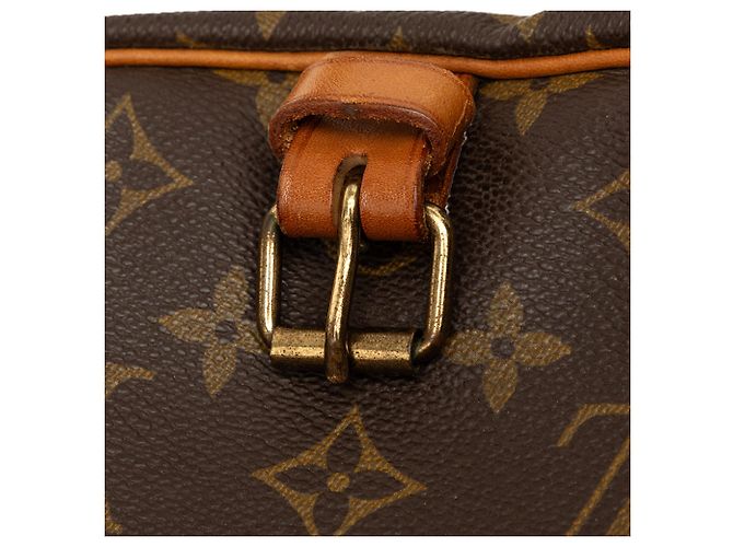Borsa a tracolla Louis Vuitton Monogram Saumur 25 Marrone - vista 7
