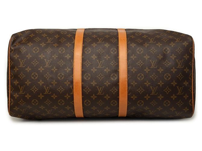 Borsa da viaggio Louis Vuitton Monogram Keepall 55 Marrone - vista 3