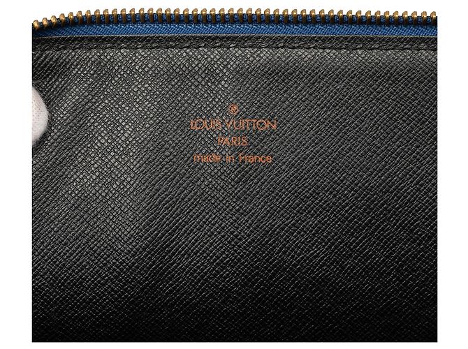 Borsa business portfolio Louis Vuitton Epi Poche Documents Blu - vista 5