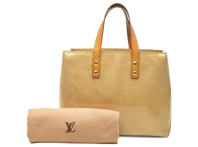 Borsa a mano Louis Vuitton Monogram Vernis Reade PM Beige - vista 9