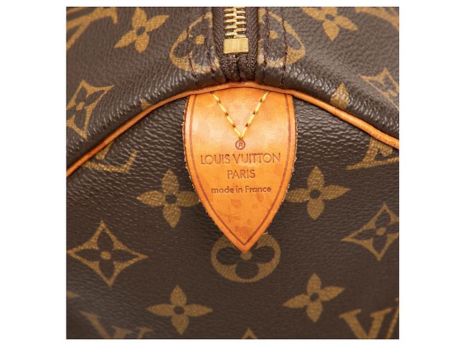 Borsa Boston Louis Vuitton Monogram Speedy 35 Marrone - vista 5