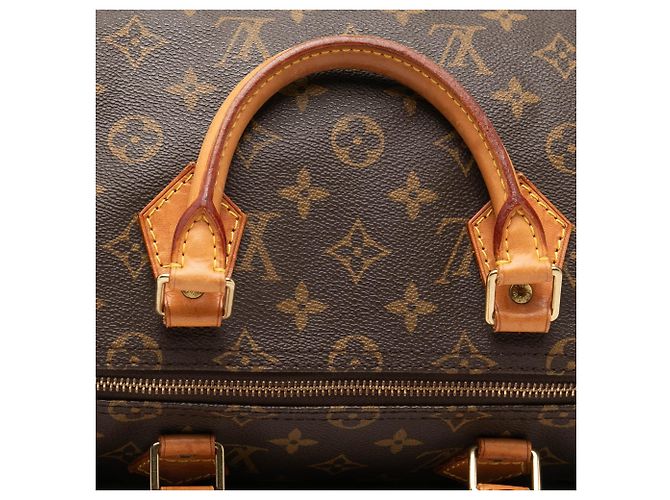 Borsa Boston Louis Vuitton Monogram Speedy 35 Marrone - vista 7
