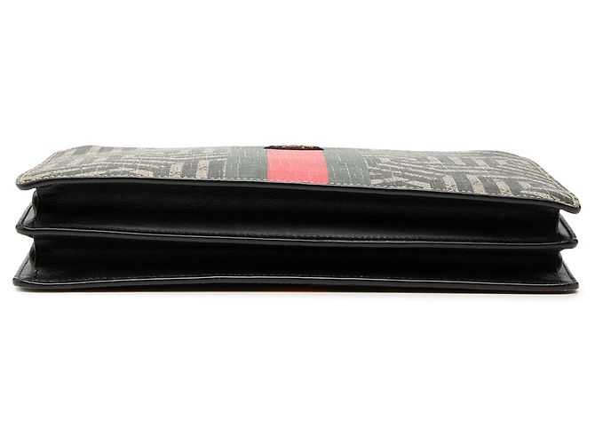 Borsa a tracolla Gucci GG Supreme Caleido Web Bee beige - vista 3