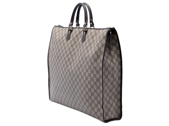 Borsa Tote Gucci GG Supreme Beige - vista 2