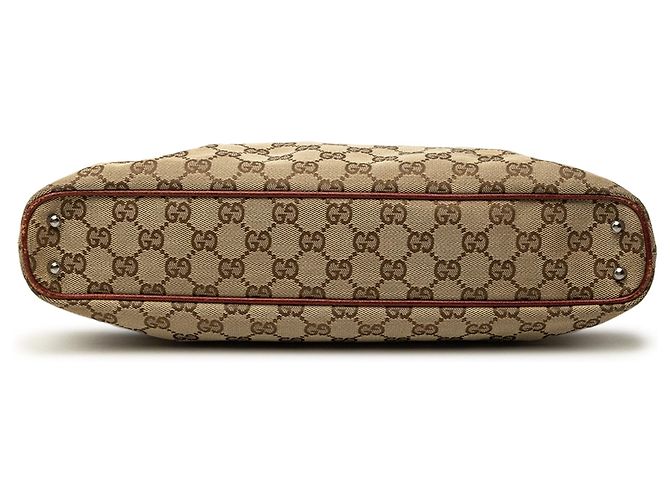 Borsa Tote Gucci GG Canvas beige - vista 3
