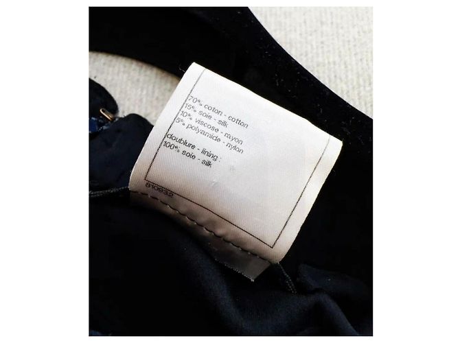 Chanel Baumwollkleid Mehrfarbig Größe 36 Mehrfarben - Ansicht 4
