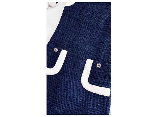 Chanel Baumwollkleid Mehrfarbig Größe 36 Mehrfarben - Ansicht 5