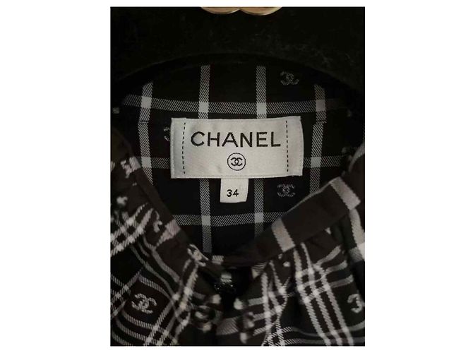 Chanel Baumwollkleid Mehrfarbig Größe 34 Mehrfarben - Ansicht 2