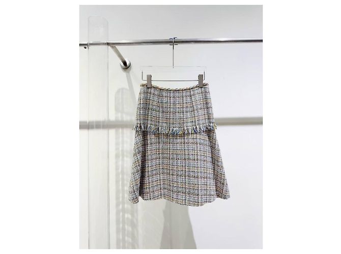 Chanel Rock aus Baumwolle mehrfarbig Größe 34 Mehrfarben - Ansicht 3