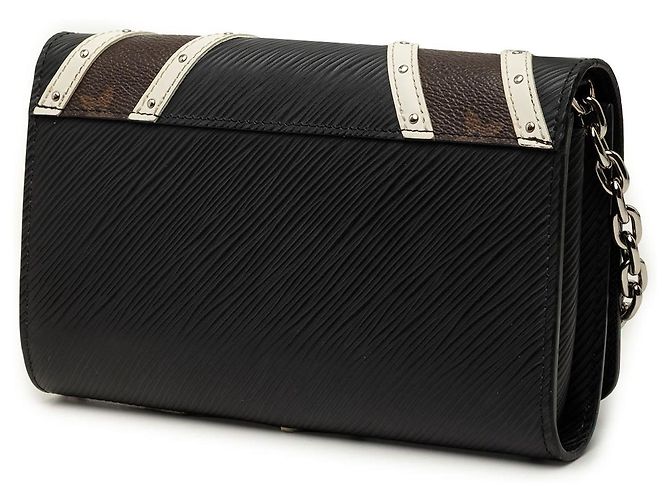 Borsa a tracolla Twist Wallet on Chain con borchie in pelle Epi Monogram nera Louis Vuitton Nero - vista 2