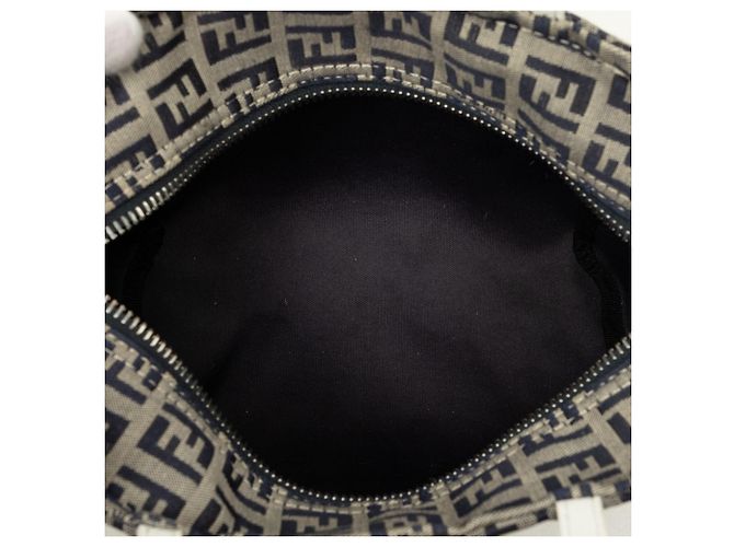 Borsa a mano Fendi Mini Zucchino Canvas Beige - vista 4