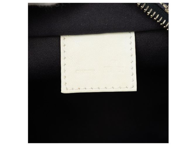 Borsa a mano Fendi Mini Zucchino Canvas Beige - vista 5
