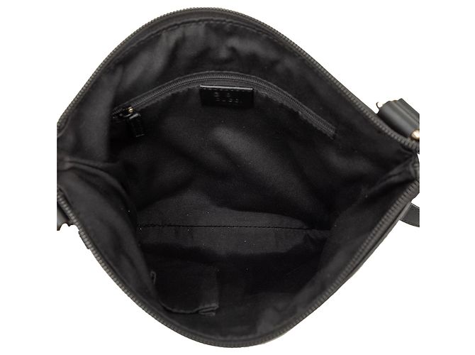 Borsa a tracolla Gucci GG in camoscio nero - vista 4