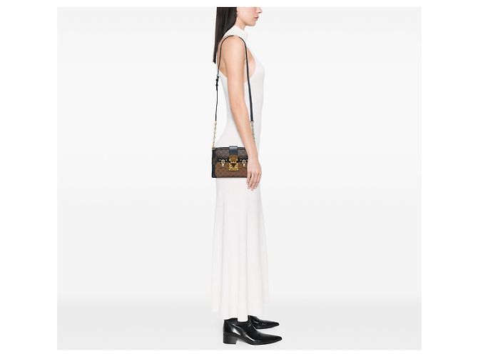 Bolso Clutch Bandolera Louis Vuitton Monogram Reverse Trunk Marrón Castaño - vista 5
