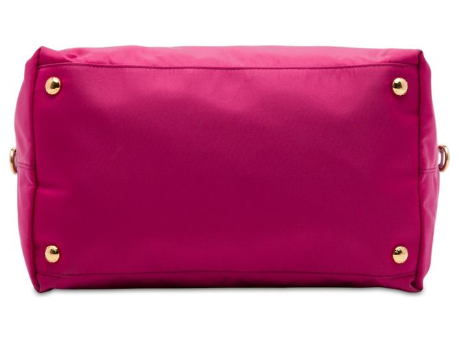 Bolsa Prada em Tessuto com acabamento em Saffiano Rosa - vista 3