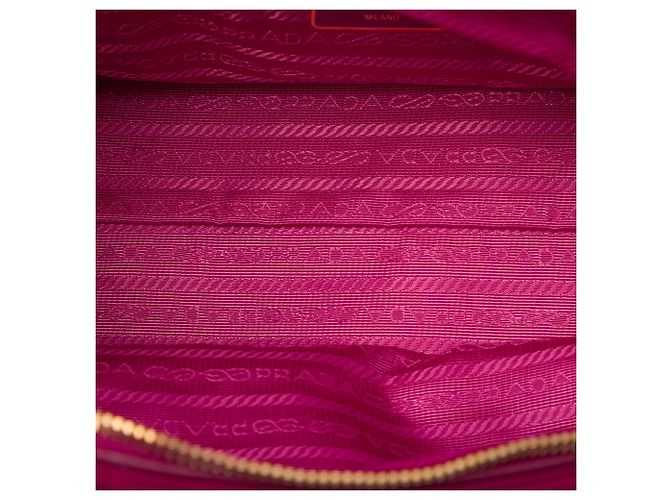 Bolsa Prada em Tessuto com acabamento em Saffiano Rosa - vista 4