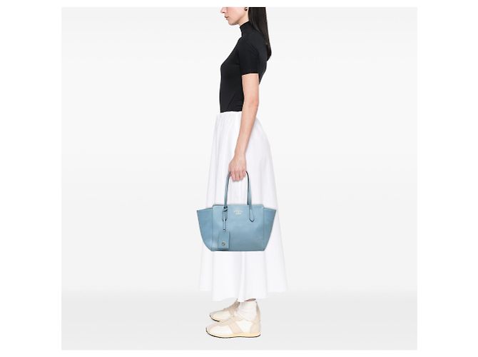 Borsa Swing Gucci Medium in pelle di vitello blu - vista 6