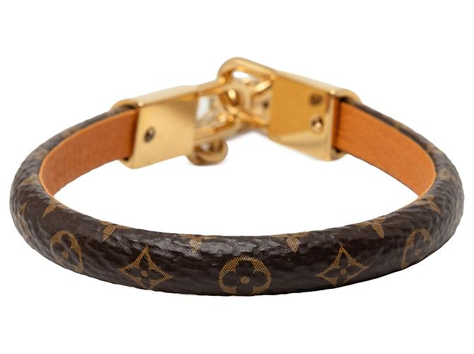 Bracciale Vivienne Charm Monogram e placcato oro marrone Louis Vuitton - vista 3