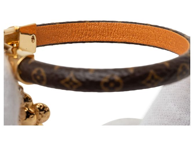 Bracciale Vivienne Charm Monogram e placcato oro marrone Louis Vuitton - vista 6