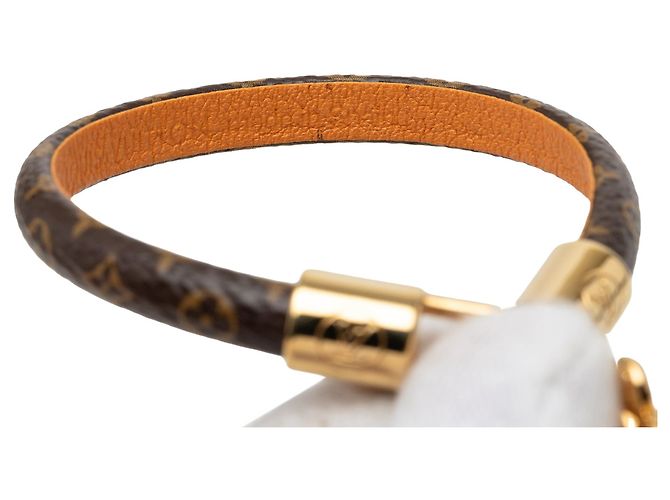 Bracciale Vivienne Charm Monogram e placcato oro marrone Louis Vuitton - vista 7
