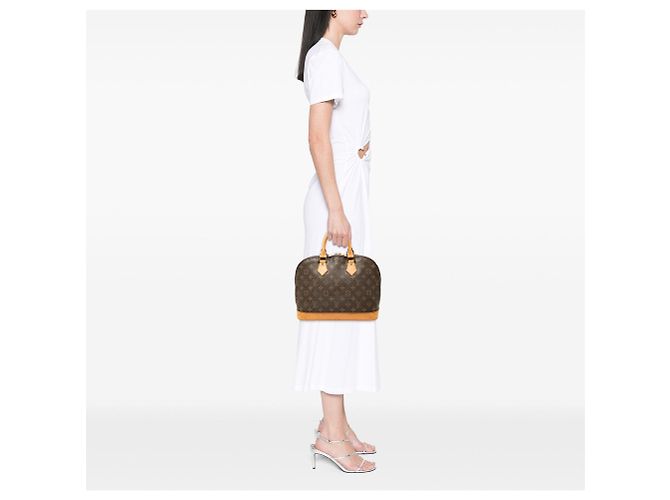 Borsa a mano Louis Vuitton Monogram Alma PM Marrone - vista 6