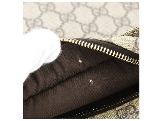 Borsa a tracolla Gucci GG Supreme Beige - vista 10