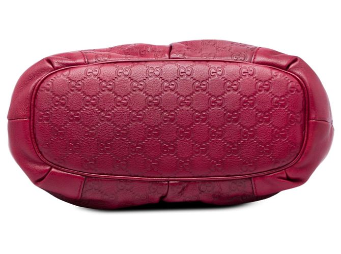 Borsa Satchel Gucci Guccissima Sukey Rossa Rosso - vista 3