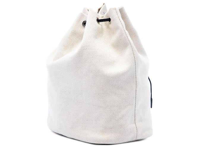 Prada Mistolino Beuteltasche aus Canvas in Weiß - Ansicht 2