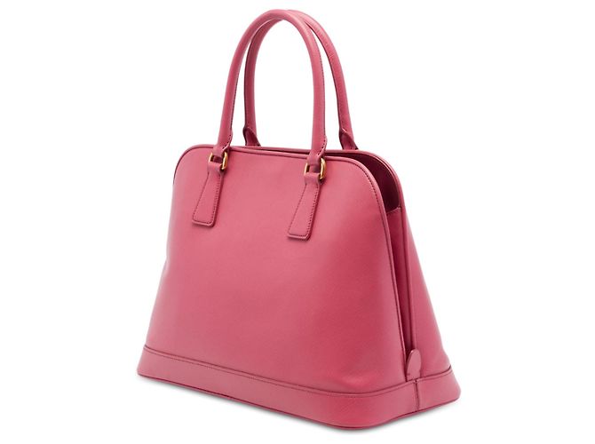 Borsa Promenade Satchel Prada Large Saffiano Lux Rosa - vista 2