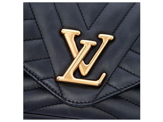 Borsa a tracolla Pochette Louis Vuitton New Wave con catena, Nera Nero - vista 5