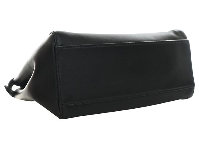 Borsa Mini Peekaboo Iconic in pelle nera Fendi Nero - vista 12